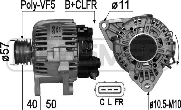 ERA 209128 - Ģenerators www.autospares.lv