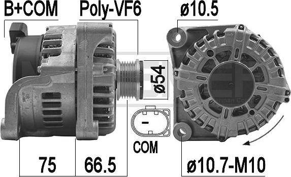 ERA 209176 - Ģenerators www.autospares.lv