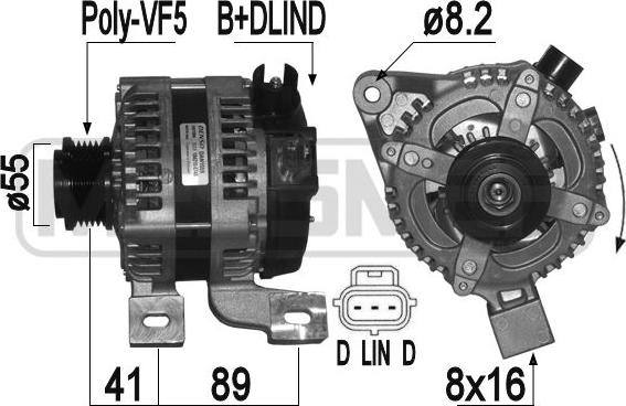 ERA 209396 - Генератор www.autospares.lv