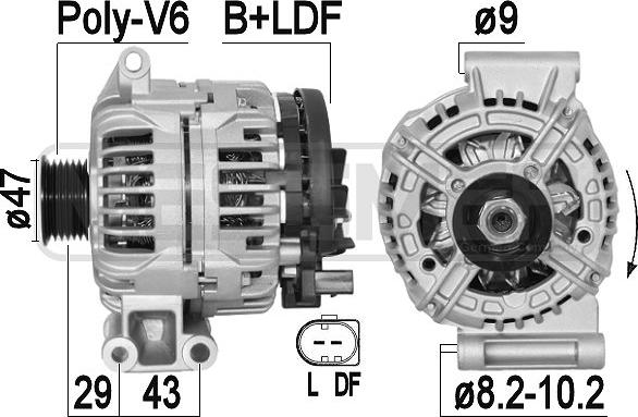 ERA 209391A - Ģenerators www.autospares.lv