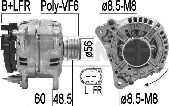 ERA 209393 - Ģenerators www.autospares.lv