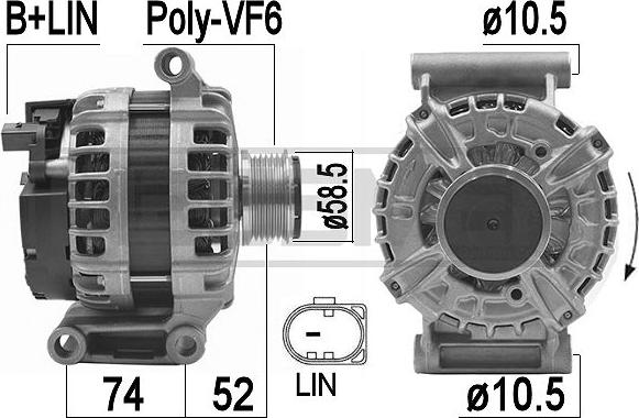 ERA 209397 - Ģenerators www.autospares.lv