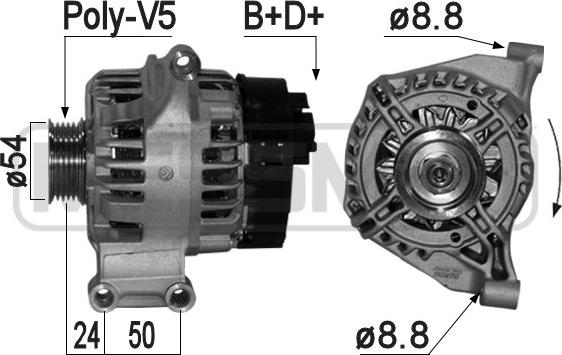 ERA 209340 - Ģenerators www.autospares.lv