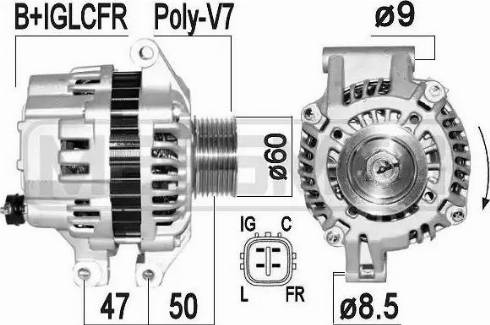 ERA 209356 - Генератор www.autospares.lv