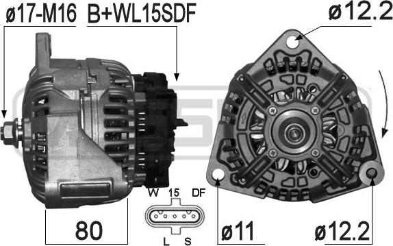 ERA 209309 - Ģenerators www.autospares.lv