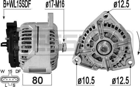 ERA 209307A - Ģenerators www.autospares.lv