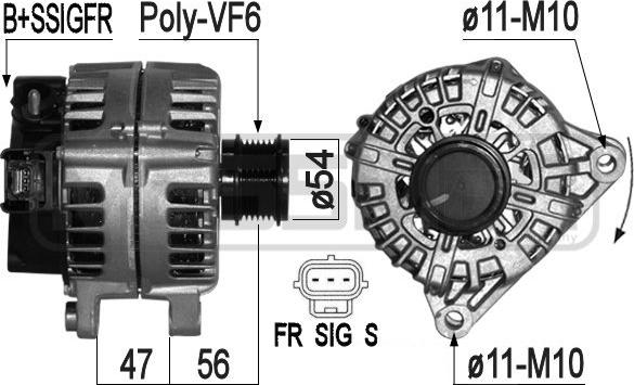 ERA 209315 - Ģenerators www.autospares.lv