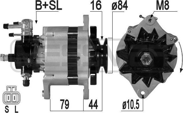 ERA 209311A - Alternator www.autospares.lv