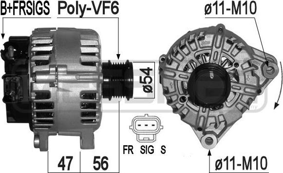 ERA 209313 - Ģenerators www.autospares.lv