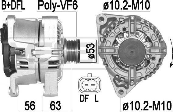 ERA 209380A - Ģenerators autospares.lv