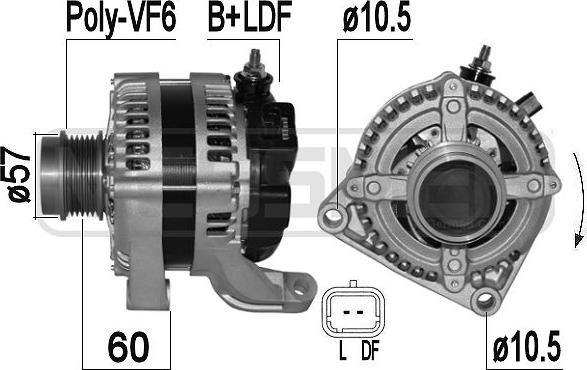 ERA 209387A - Генератор www.autospares.lv