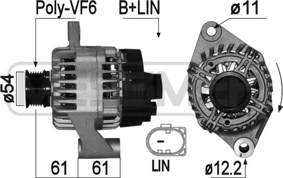 ERA 209334 - Ģenerators www.autospares.lv