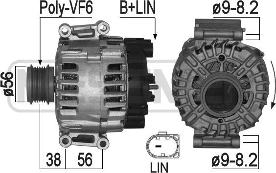 ERA 209321 - Генератор www.autospares.lv