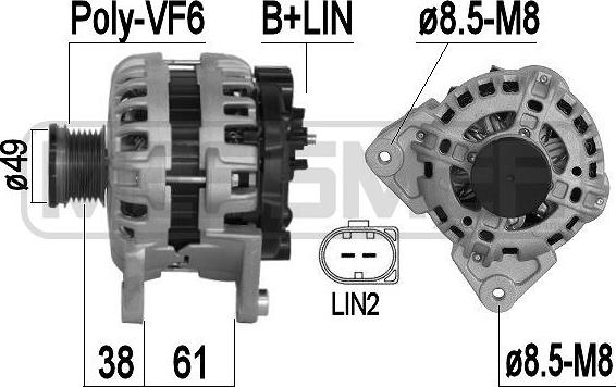 ERA 209375A - Alternator www.autospares.lv