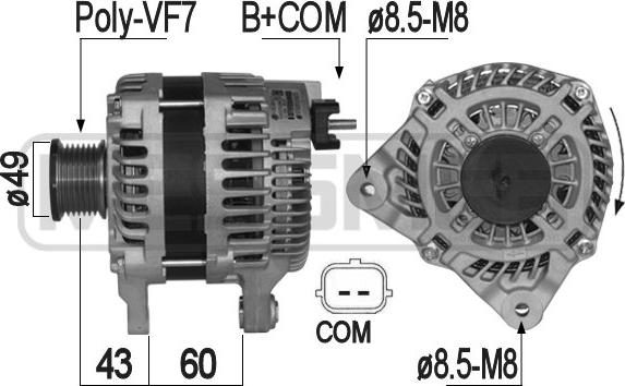 ERA 209295 - Ģenerators www.autospares.lv