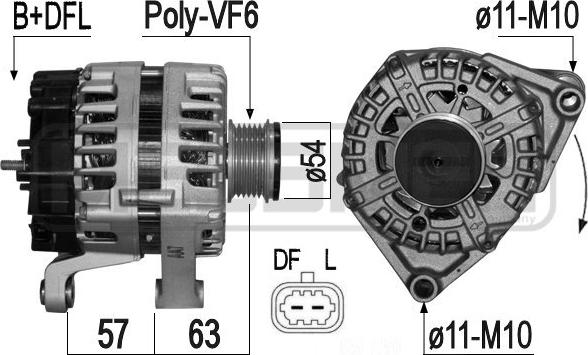 ERA 209244 - Ģenerators www.autospares.lv