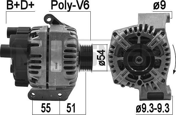 ERA 209240 - Генератор www.autospares.lv