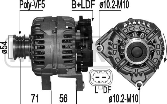 ERA 209242 - Ģenerators www.autospares.lv