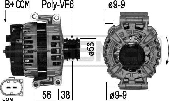 ERA 209254 - Ģenerators www.autospares.lv