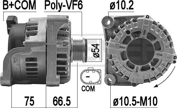 ERA 209266 - Ģenerators autospares.lv