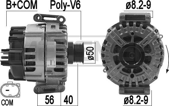 ERA 209267 - Генератор www.autospares.lv