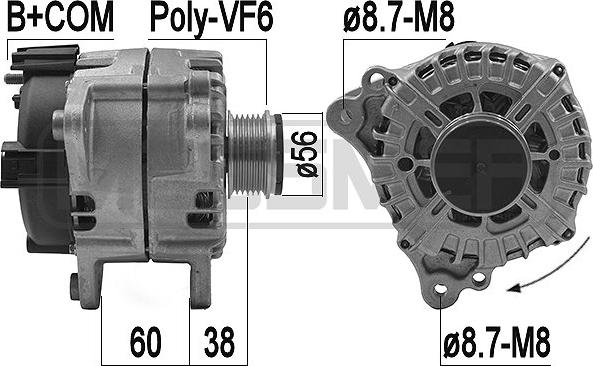 ERA 209209 - Ģenerators www.autospares.lv