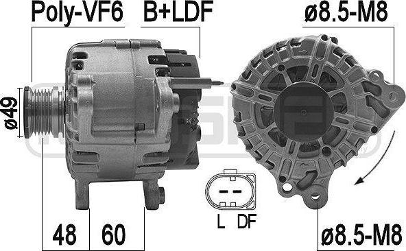 ERA 209200A - Alternator www.autospares.lv