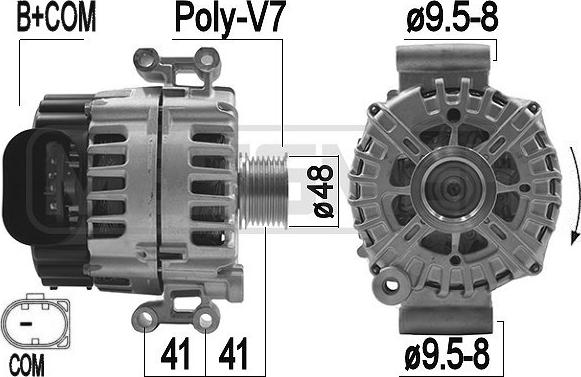 ERA 209208 - Генератор www.autospares.lv