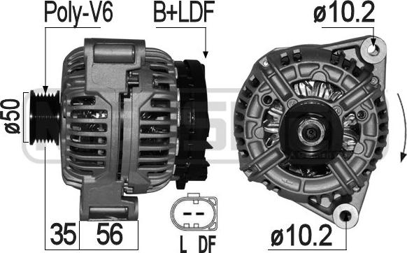 ERA 209214 - Ģenerators www.autospares.lv