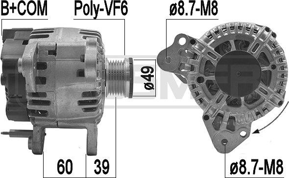 ERA 209218 - Ģenerators www.autospares.lv