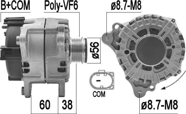 ERA 209212 - Генератор www.autospares.lv