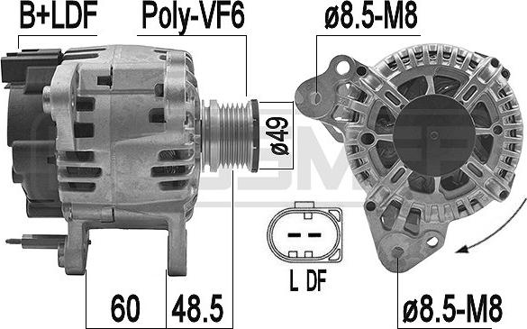 ERA 209217 - Ģenerators www.autospares.lv