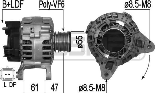 ERA 209289 - Ģenerators www.autospares.lv