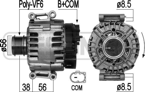 ERA 209286 - Генератор www.autospares.lv