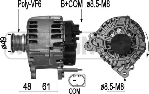 ERA 209287 - Alternator www.autospares.lv