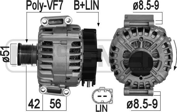 ERA 209238 - Ģenerators www.autospares.lv