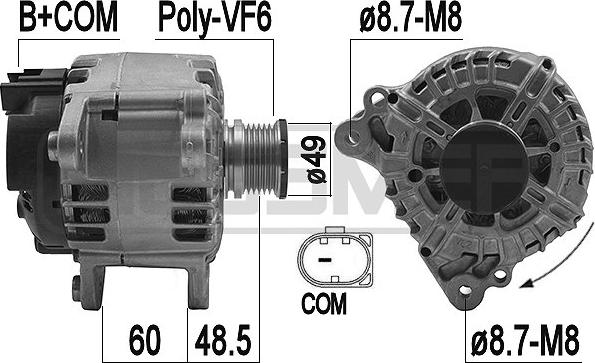 ERA 209232 - Ģenerators www.autospares.lv