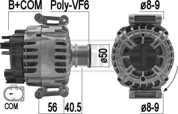 ERA 209221 - Ģenerators www.autospares.lv