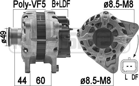 ERA 209222 - Ģenerators www.autospares.lv