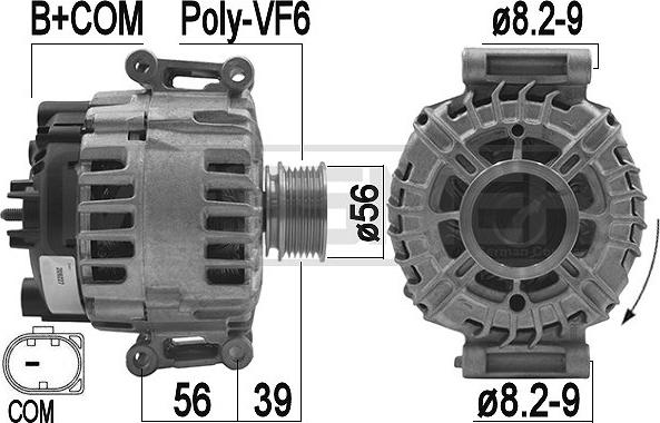 ERA 209227 - Генератор www.autospares.lv