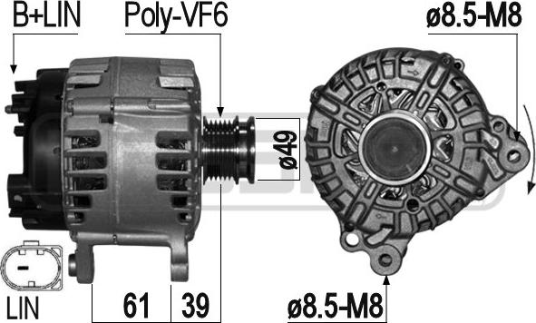 ERA 209276 - Alternator www.autospares.lv