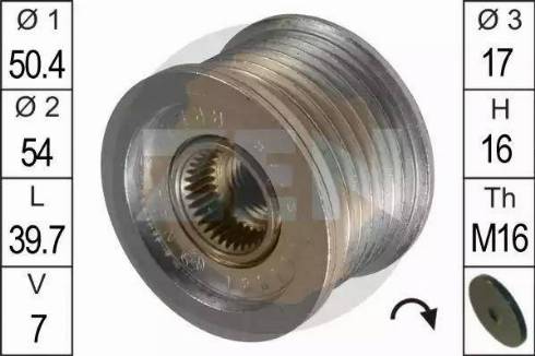 ERA 219048 - Pulley, alternator, freewheel clutch www.autospares.lv