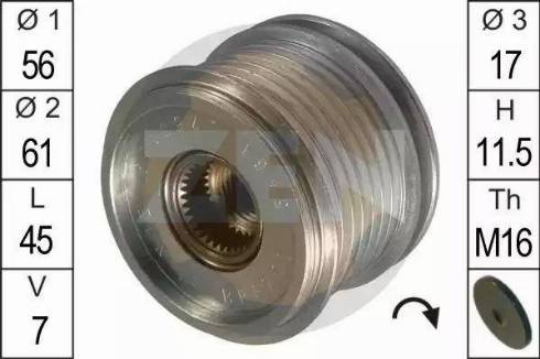 ERA 219062 - Pulley, alternator, freewheel clutch www.autospares.lv