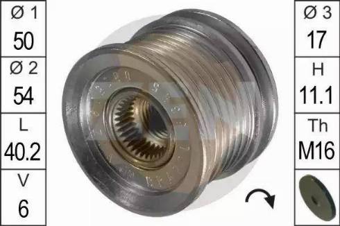 ERA 219025 - Шкив генератора, муфта www.autospares.lv