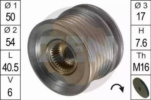 ERA 219023 - Шкив генератора, муфта www.autospares.lv