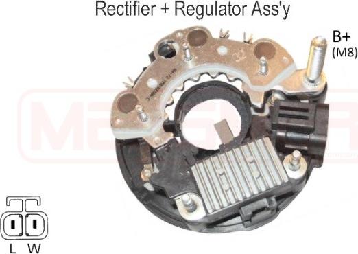 ERA 215942 - Выпрямитель, диодный мост, генератор www.autospares.lv