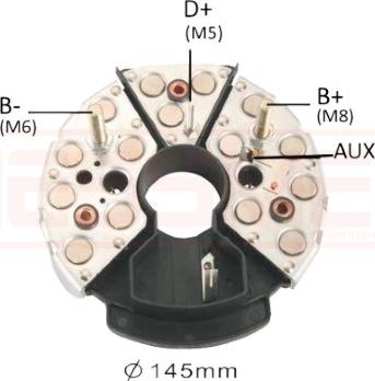 ERA 215936 - Rectifier, alternator www.autospares.lv