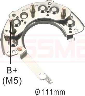 ERA 215434 - Выпрямитель, диодный мост, генератор www.autospares.lv