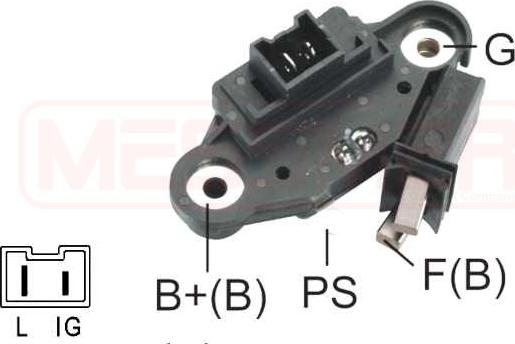 ERA 215838 - Ģeneratora sprieguma regulators www.autospares.lv