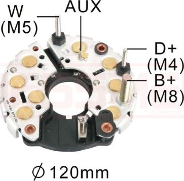 ERA 215347 - Выпрямитель, диодный мост, генератор www.autospares.lv